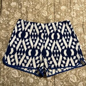 Blue and White Lightweight Shorts